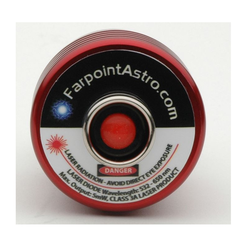 Farpoint Laser Collimator For Telescopes – 650nm Red, 1.25" & 2" Combo Barrel, With Lifetime Alignment