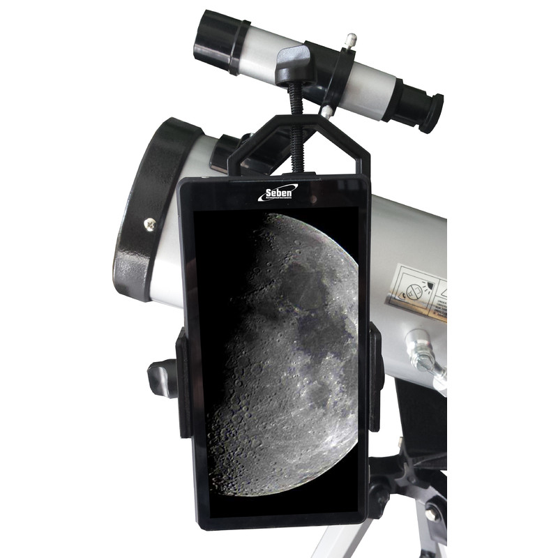 Seben 76700 Reflector Telescope + Smartphone Camera Adapter Holder