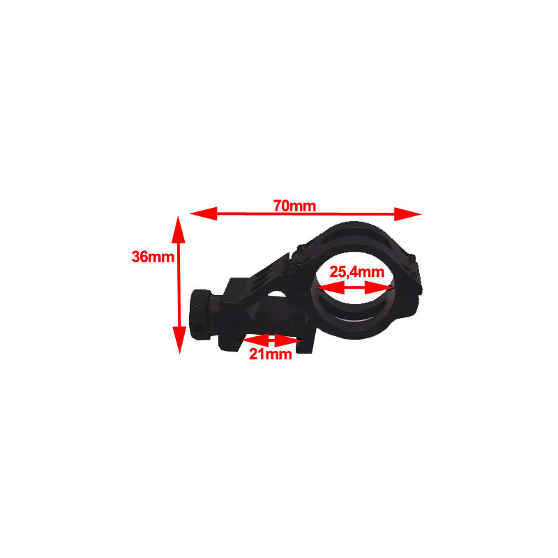 Seben Rifle Scope 45° Accessory Mount 25.4mm (1") 21mm Weaver Picatinny RSM08