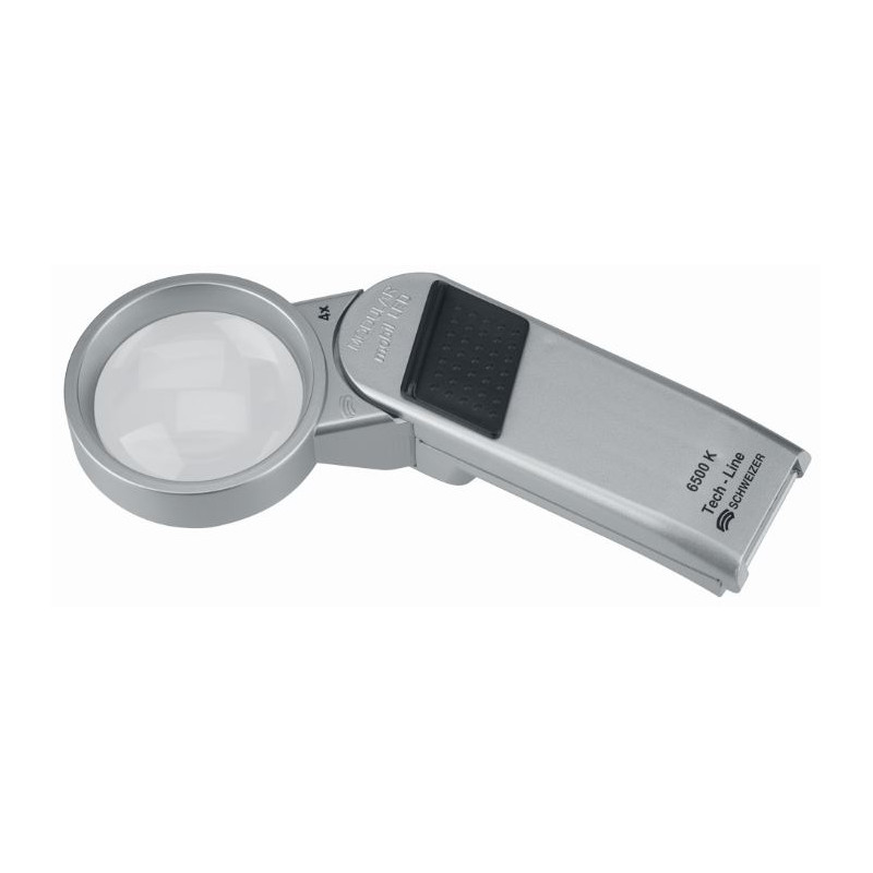 Schweizer Magnifying glass Lupe Tech-Line MODULAR 4x/Ø55mm, asphärisch, 4.500 K