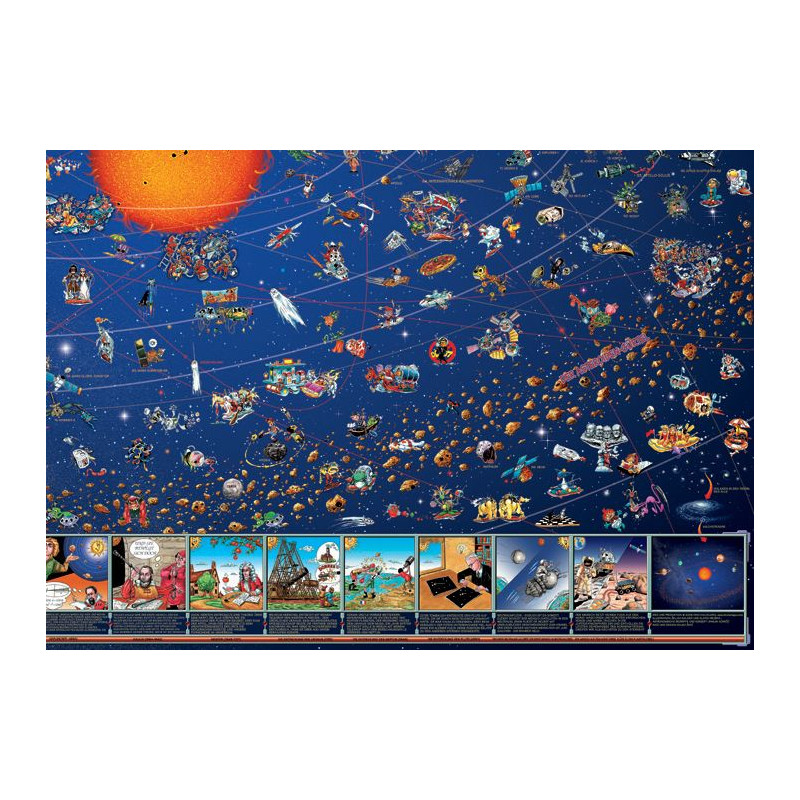 Kizibi® Poster de l’espace pour enfants, Univers de l’espace pour chambre d’enfants de filles et
