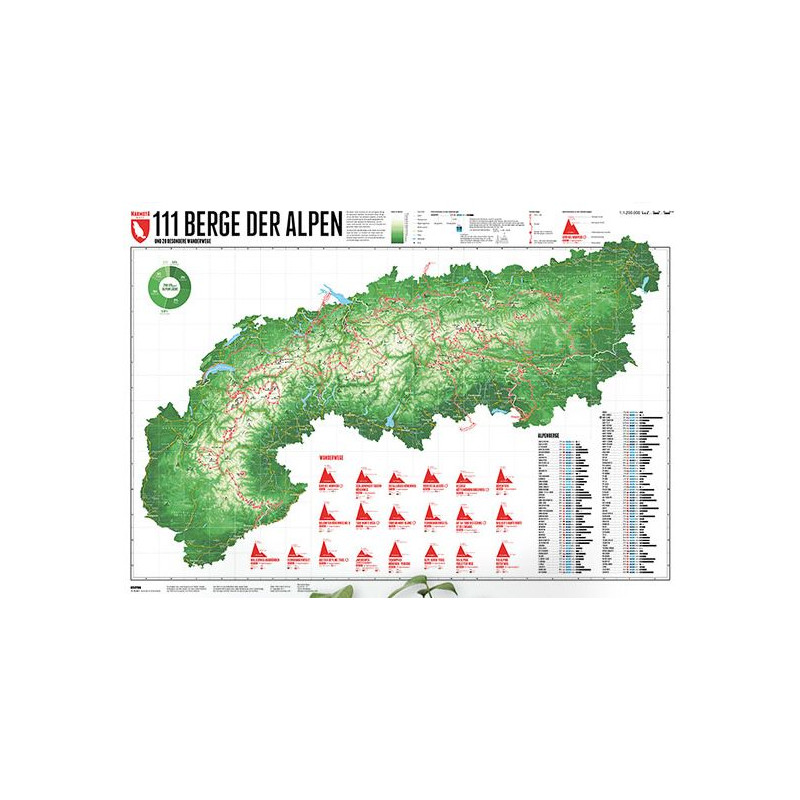 Carte Regionale Marmota Maps Map Of The Alps With 111 Mountains And Mountain Trails