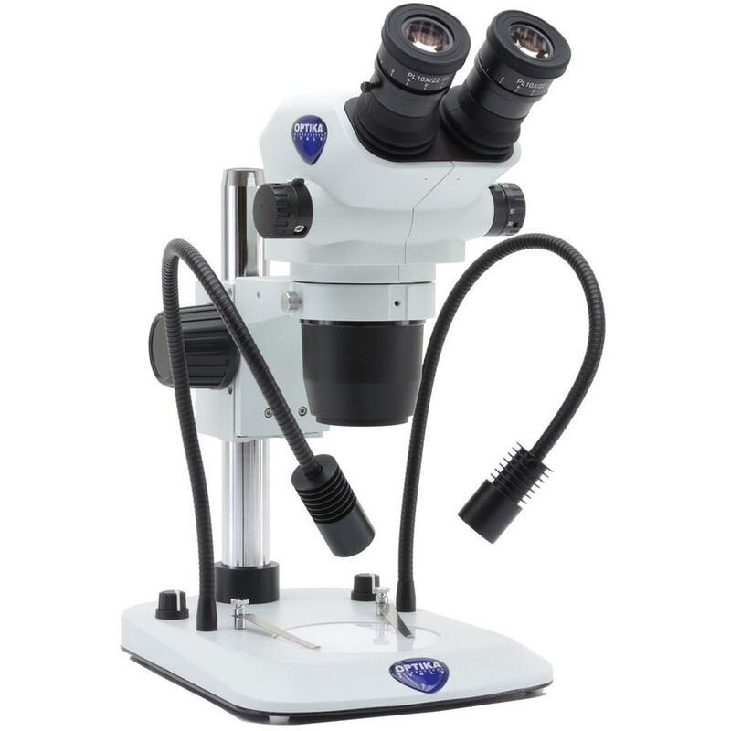 Microscope stéréo zoom Optika SZO5 , bino, 6.745x, Säulenstativ, Auf