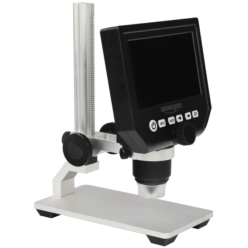 Omegon Microscopio stereoscopico Digistar, 600x, con LED e Kit naturalistico da spiaggia