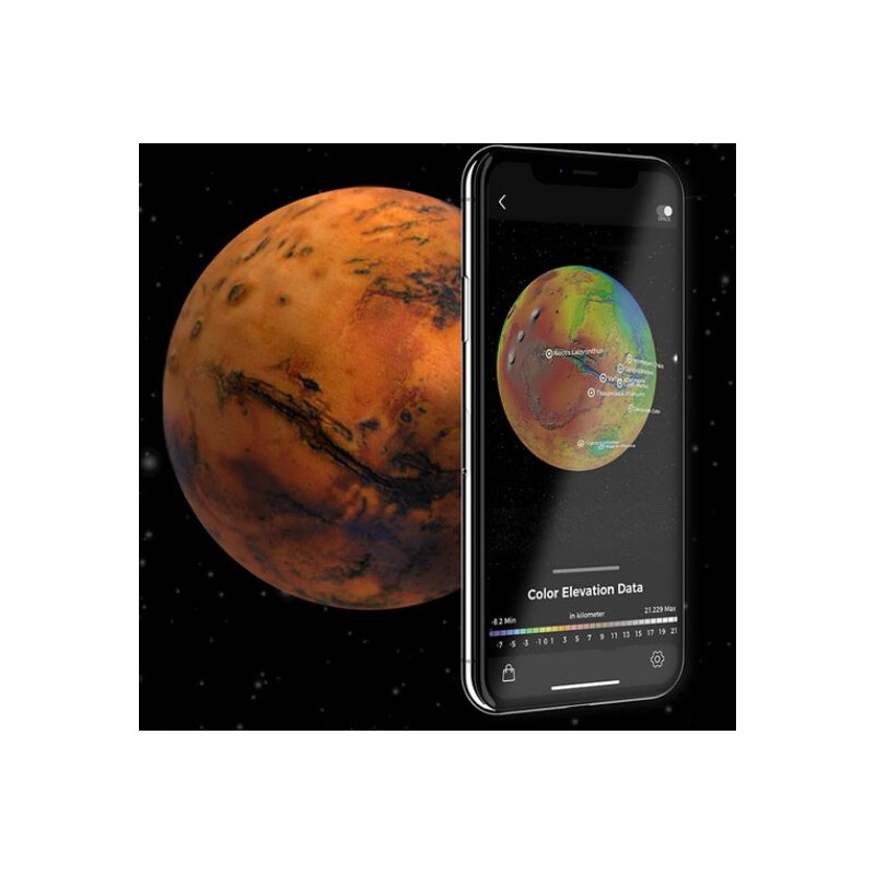 Globe à relief AstroReality MARS Pro