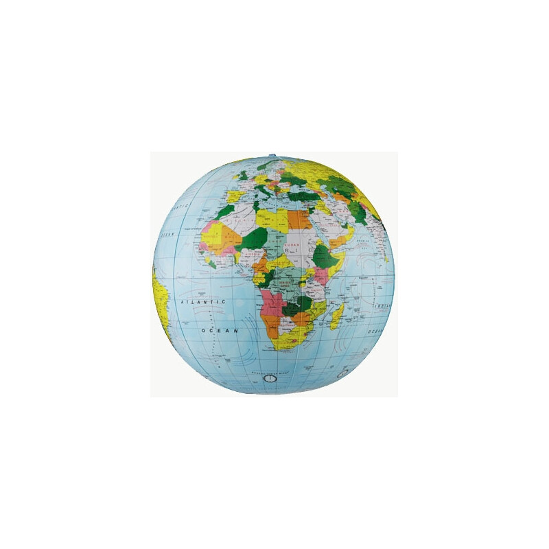 aufblasbarer Globus  32 cm im Durchmesser   geographisch und politisch BPA frei 