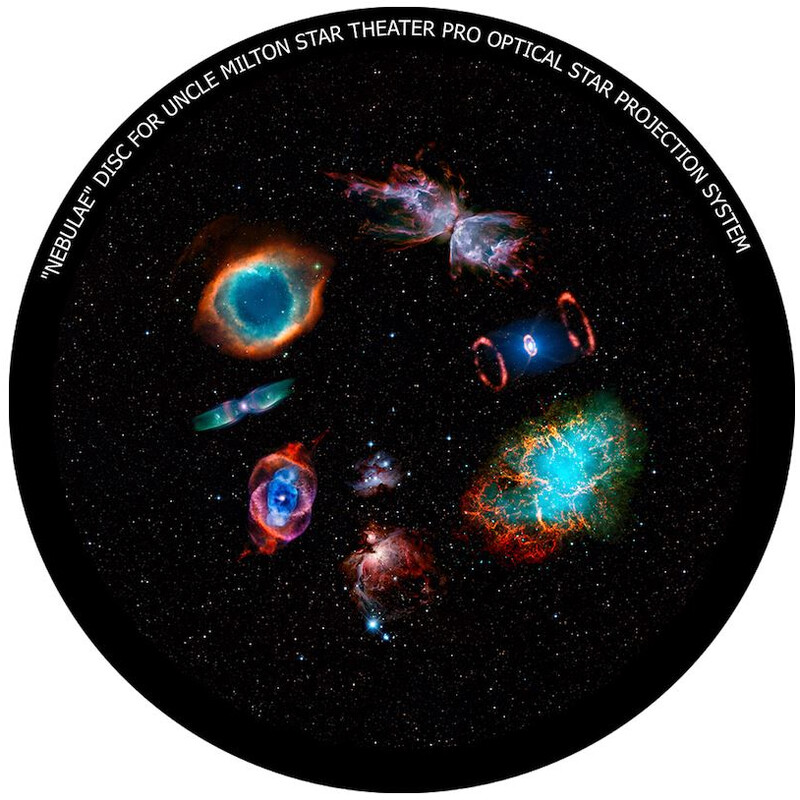 Omegon Diapositive pour l' Star Theater Pro avec motif Nébuleuses Galactiques