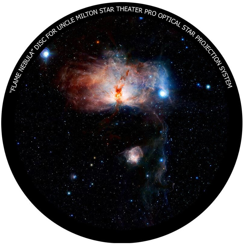 Omegon Diapositiva de la nebulosa de la Flama para el Star Theater Pro de