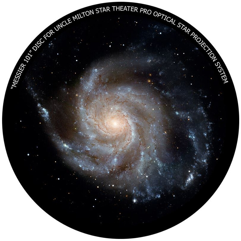 Omegon Disc for the Star Theatre Pro with Messier 101 motif