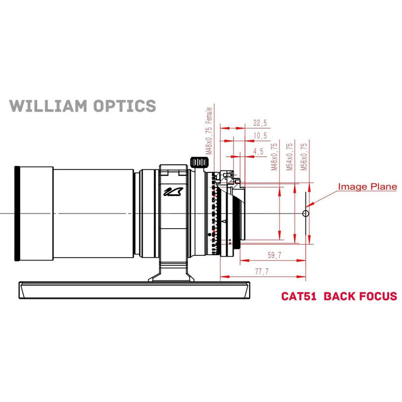 William Optics Apochromatic refractor AP 51/250 RedCat 51V2  OTA