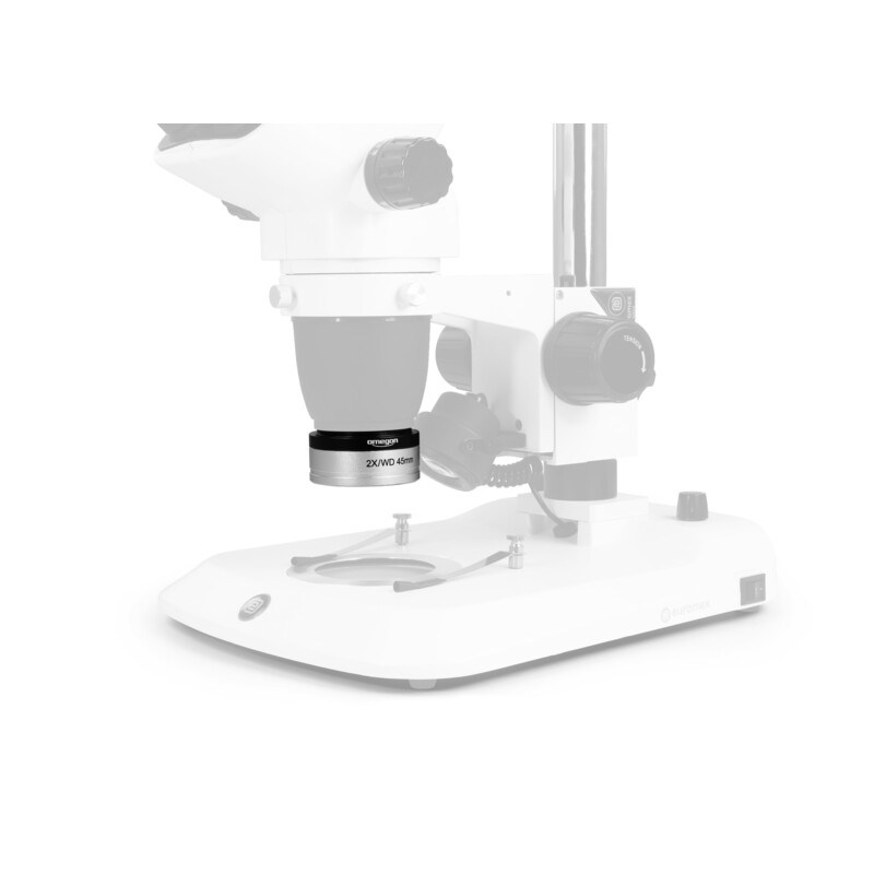 Omegon Objektiv Mikroskop-Vorsatzlinse 0.5x mit Adapter