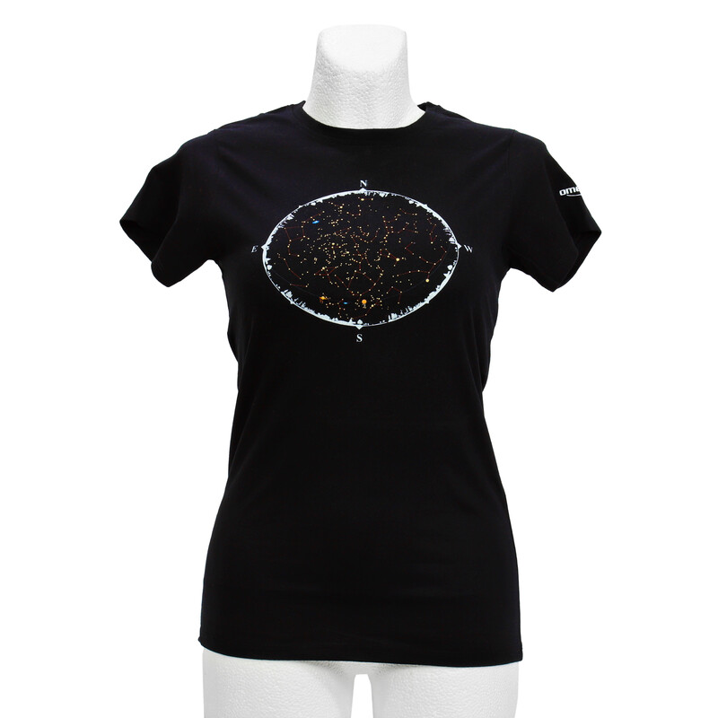Omegon T-shirt sterrenkaart, voor vrouwen, maat 2XL