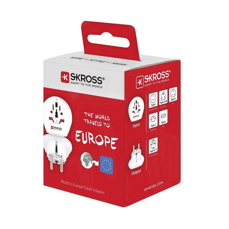 Skross Trasformatore Reiseadapter World to Europe