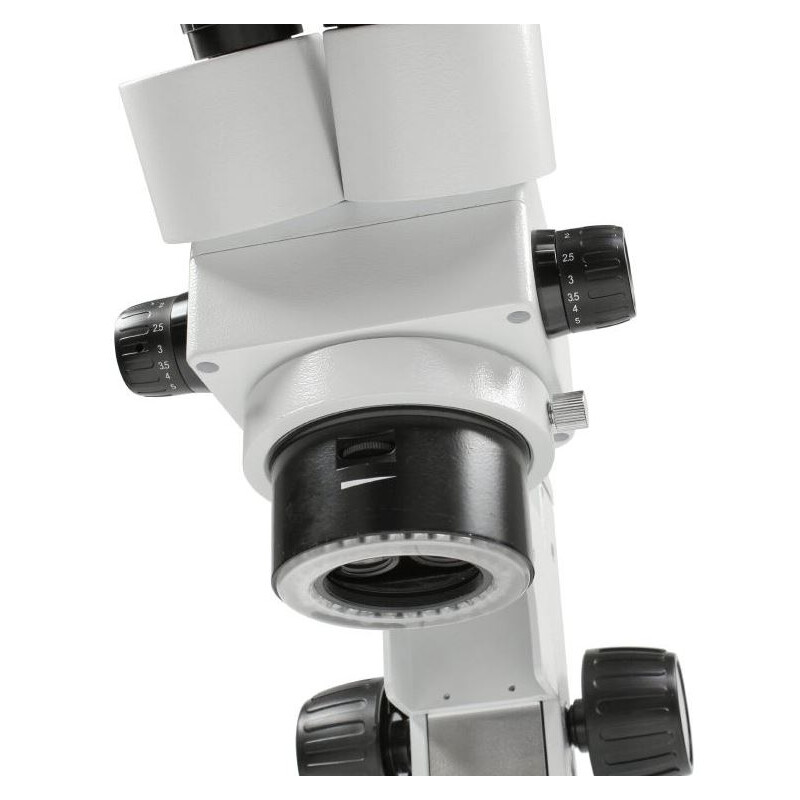 Kern Stereo-Zoom Mikroskop OZL 456, bino,  Ringlicht, 10x23, 0.21W LED, 0,75-5,0x