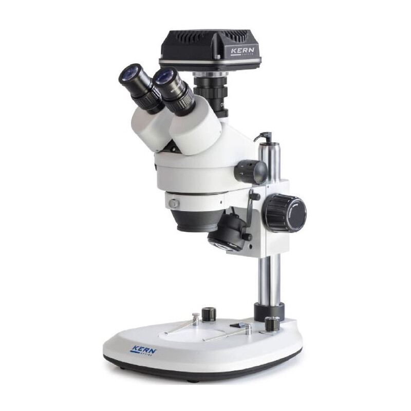 Kern Microscopio OZL 464C825, Greenough, Säule, 7-45x, 10x/20, Auf-Durchlicht 3W LED, Kamera 5MP, USB 2.0