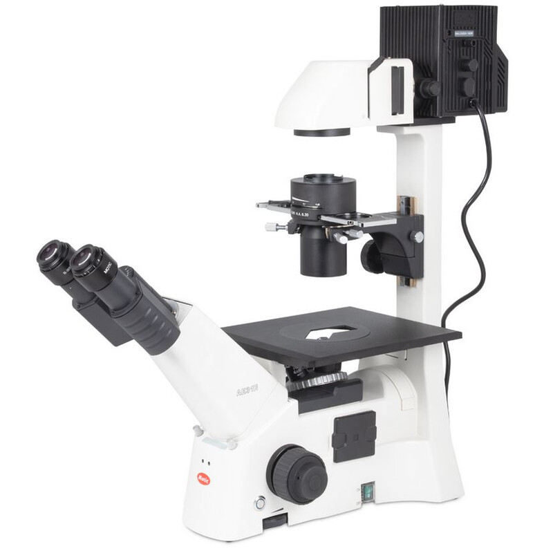 Motic Microscopio invertito AE31E bino, infinity, 40x-400x, phase, Hal, 100W