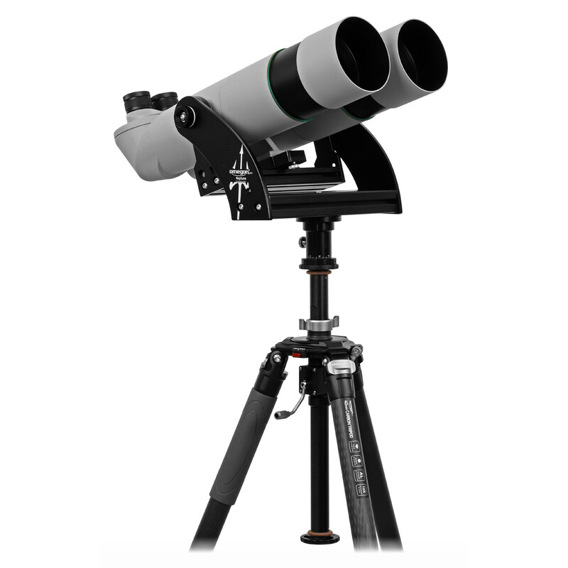 Omegon Brightsky 22x70 90° binoculars including Neptune fork mount with centre column and tripod