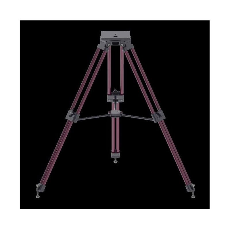 red camera tripod