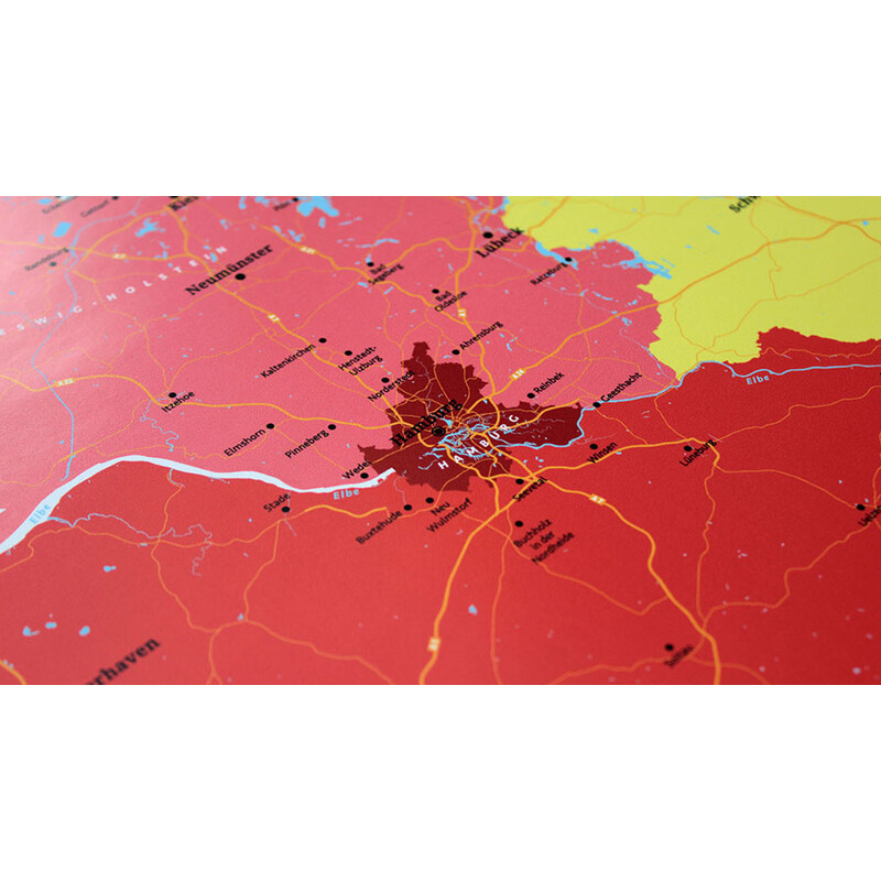 Marmota Maps Mapa Deutschland politisch (70x100)