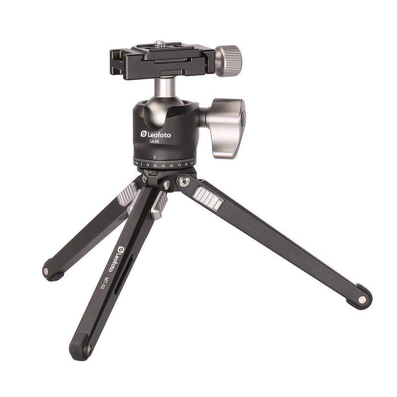 Leofoto Tabletop tripod MT02+LH25