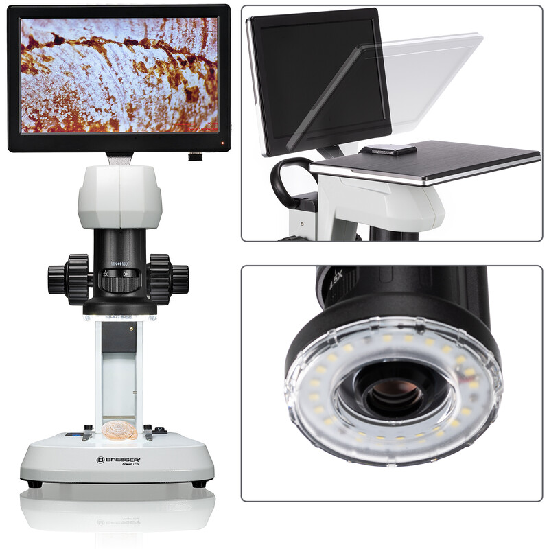 Bresser Microscopio Analyth LCD Mikroskop, screen, 0.7x-4.5x, AL/DL, LED, 5MP
