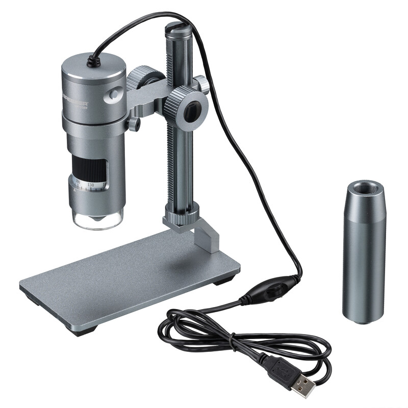 Bresser Microscopio USB Digitalmikroskop DST-1028, screen, 10x-280x, AL LED 5.1MP