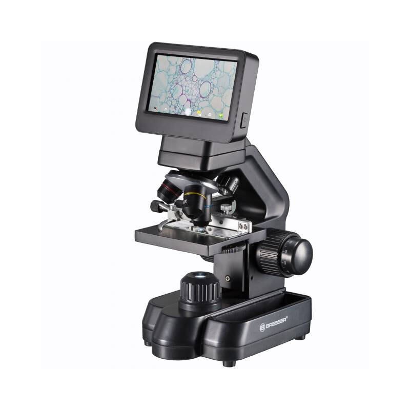 Bresser Microscopio Biolux Touch, screen, 30x-1125x, AL/DL, LED, 5 MP, HDMI, Mikroskop für Schule und Hobby