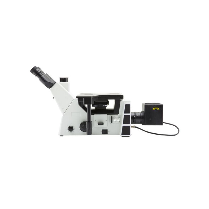 Optika Microscopio invertito IM-5MET, MET trino, invers, 10x24mm,  AL, Halogen,  12V/100W w.o. objectives