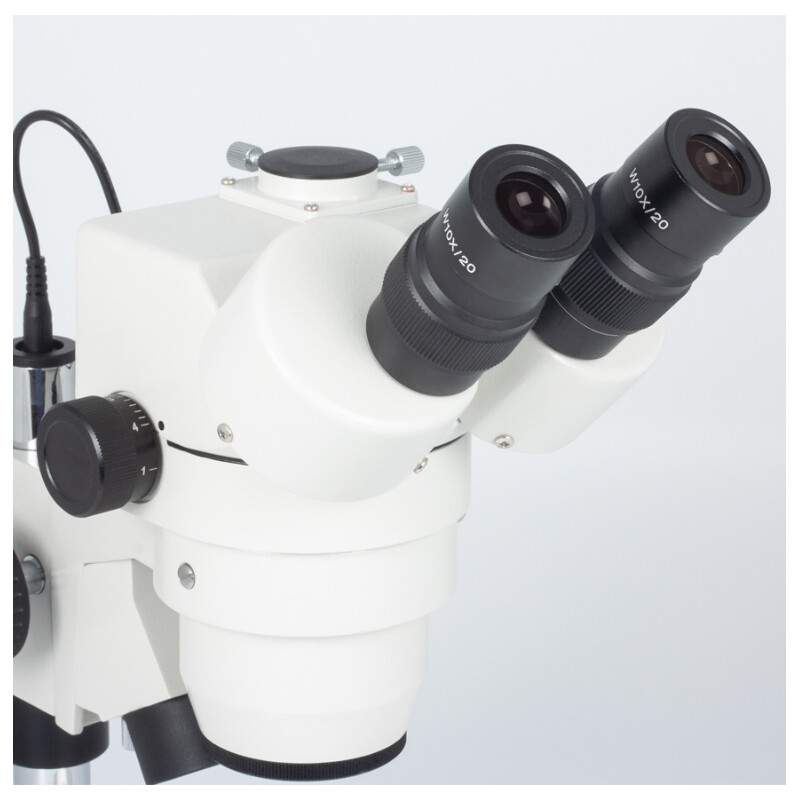 Motic Microscopio stereo zoom SMZ143-N2LED, trino, 10x/20, Al/Dl, LED 3W