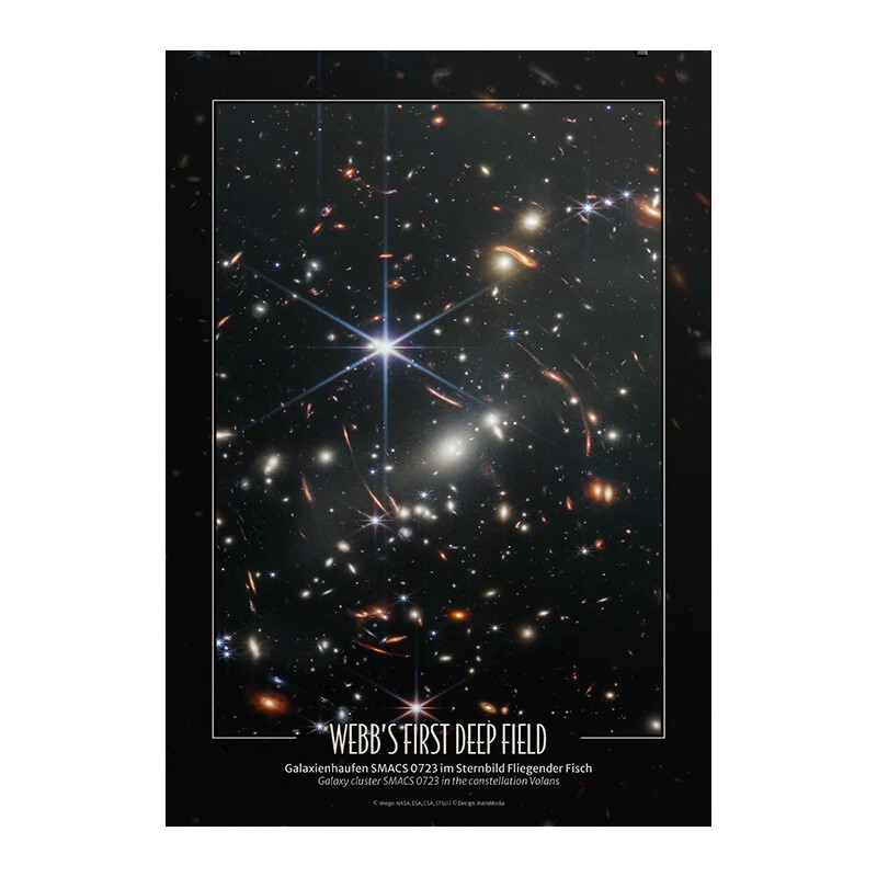 AstroMedia Poster Webb's First Deep Field