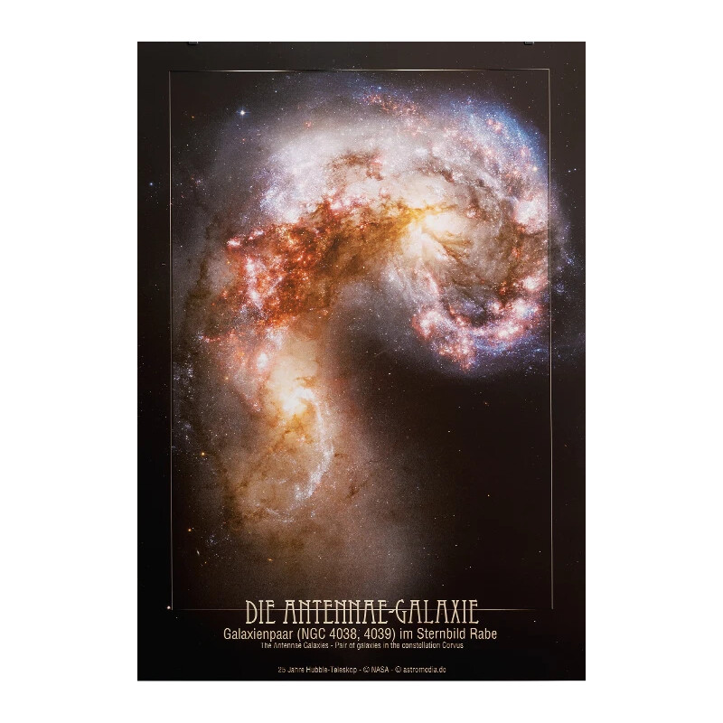 AstroMedia Poster Die Antennen-Galaxien