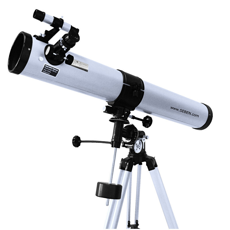 Seben 76/900 EQ2 Reflektor Teleskop Spiegelteleskop Fernrohr Astronomie ...