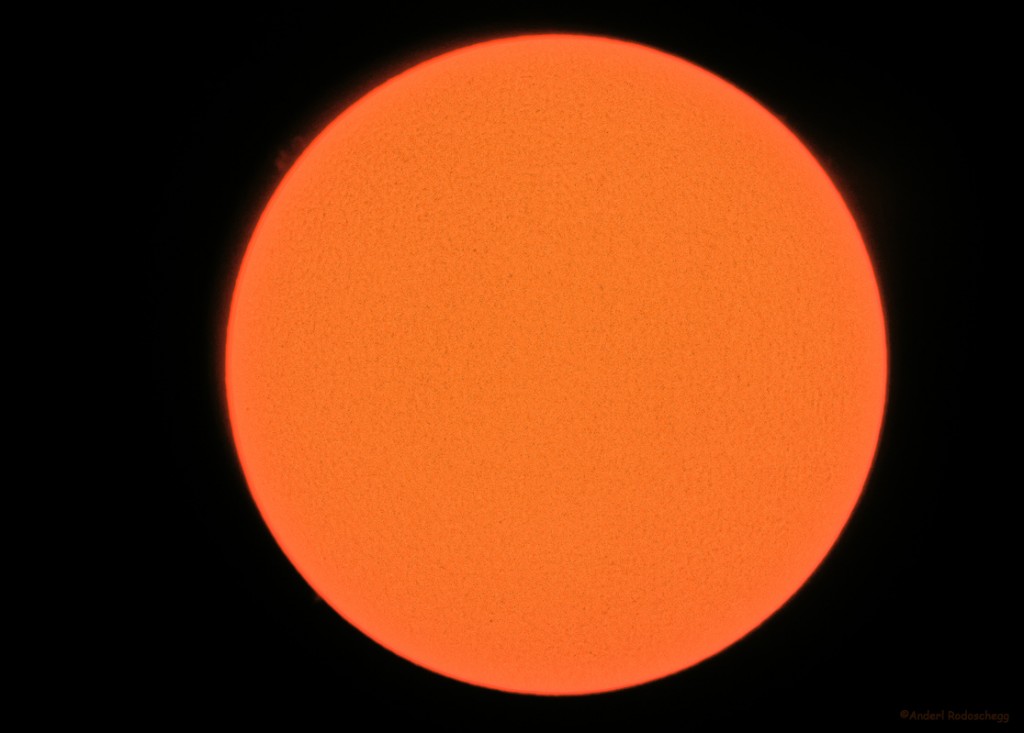 Sonne am 10.4.2009 mit SolaREDi und Canon EOS 400D