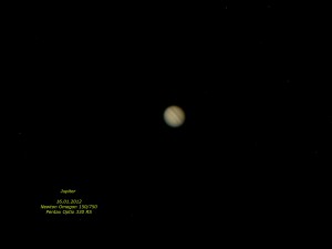 Der Jupiter, aufgenommen durch das Omegon 150/750