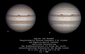 Jupiter im September 2011