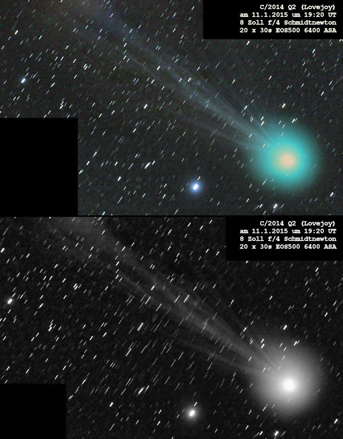 Komet Lovejoy am 11.1.2015