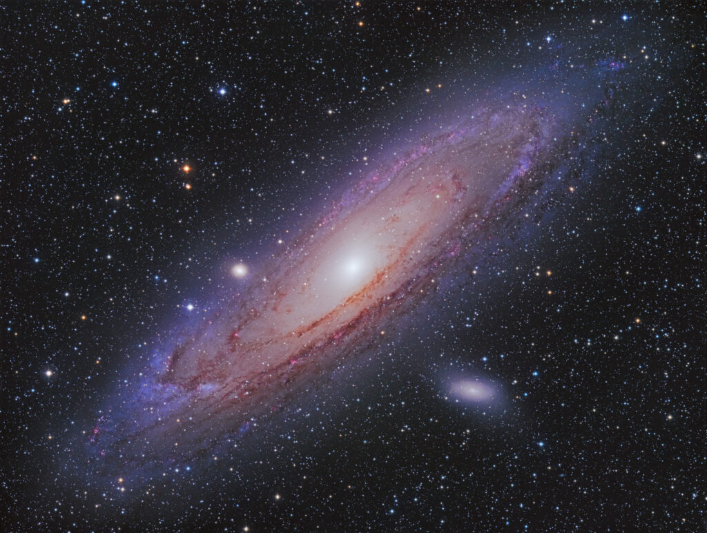 Das final bearbeitete Summenbild: Andromedagalaxie (M31). Foto: Christoph Kaltseis